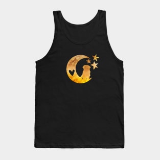 Maltese Art With Moon And Stars Tank Top